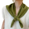 Cosycombe™ Korean-Style Triangle Knitted Scarf – Soft Winter Wrap for Women