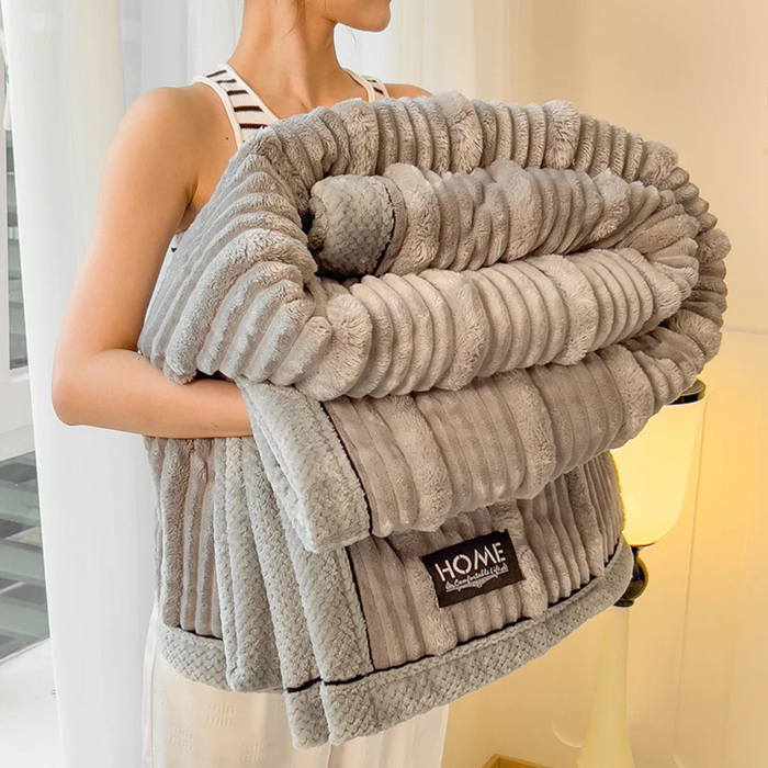 Cosycombe™ Warm Plush Fleece Blanket for Bed and Sofa, Light Yet Insulating