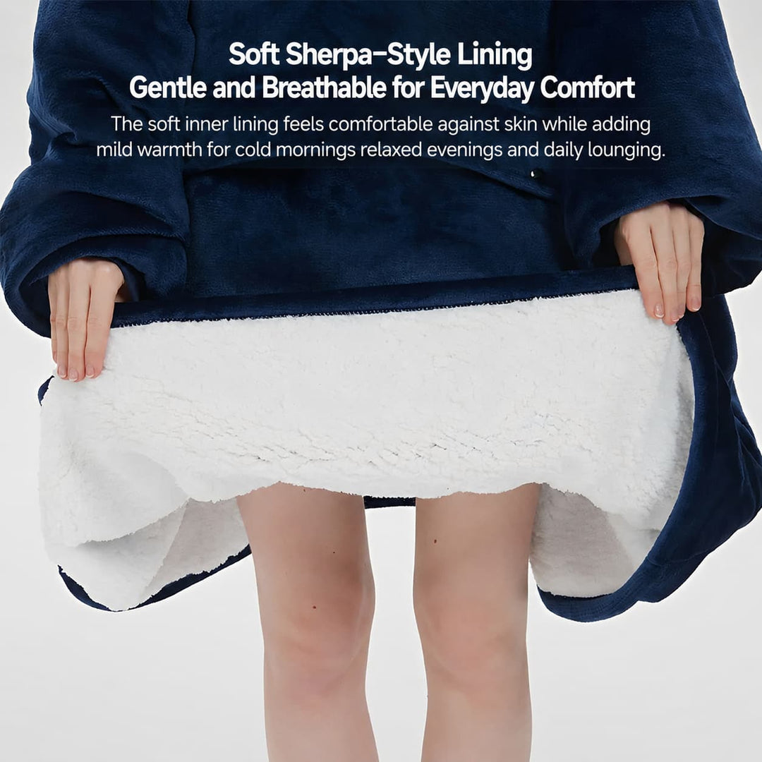 Cosycombe™ Heated Wearable Blanket Hoodie with 3-Zone USB Warmth