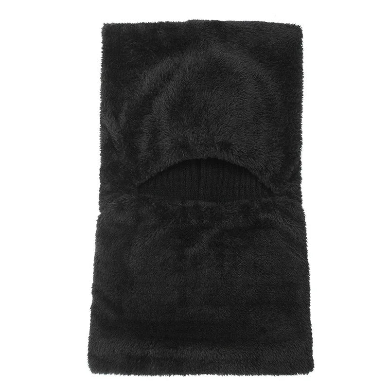 Cosycombe™ Knitted Balaclava Beanie with Visor and Plush Lining