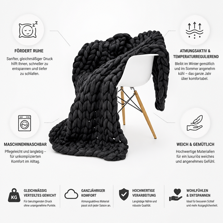 Cosycombe™ Breathable Temperature-Regulating Weighted Blanket, Washable