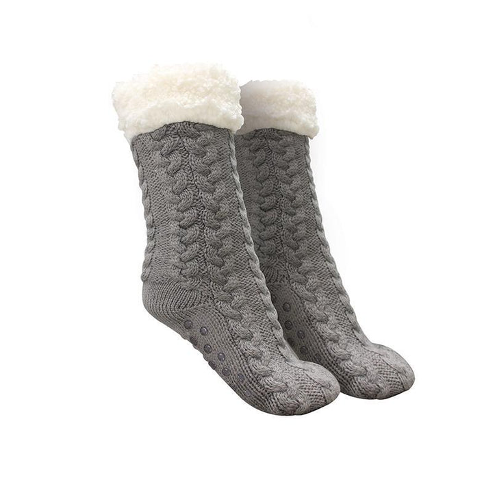 Cosycombe™ Thick Fleece-Lined Winter Socks with Anti-Slip Sole