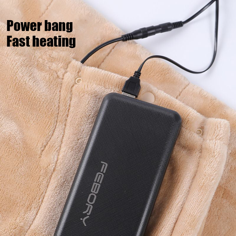 Cosycombe™ Washable USB Heated Flannel Blanket, Double-Sided