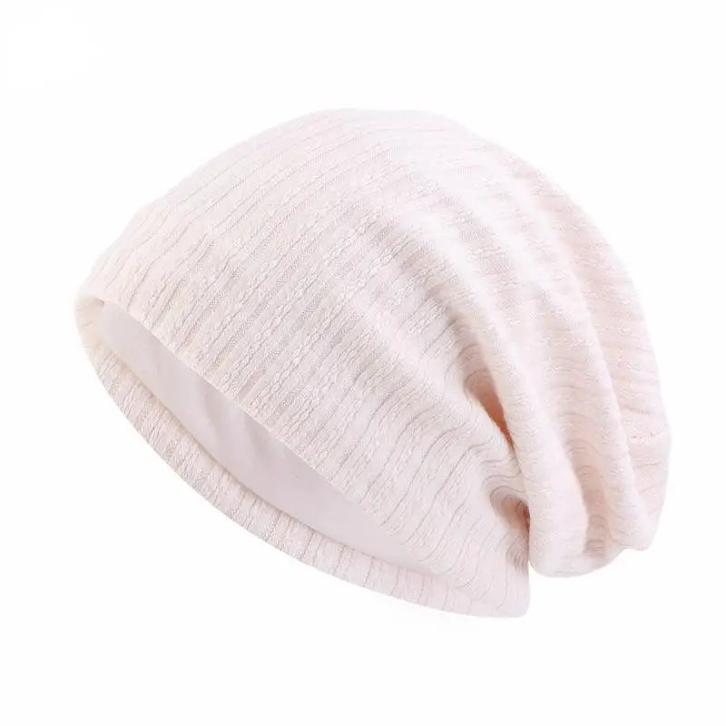 Cosycombe™ Wheat Pattern Cotton Beanie with Soft Double Layer