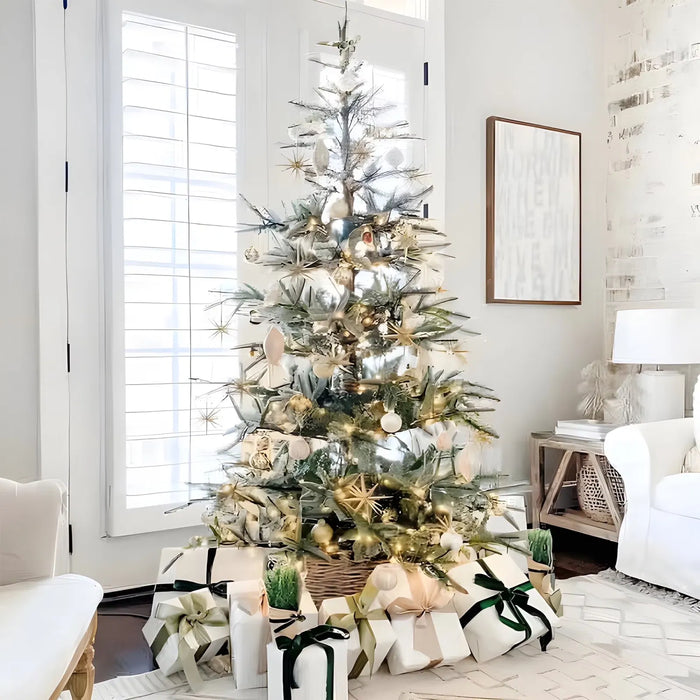 Cosycombe Aspen Fir Christmas Tree with Light Frosting, 7ft