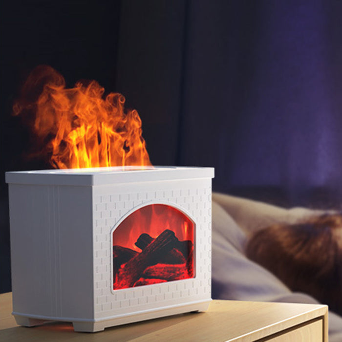 Cosycombe Simulated fireplace humidifier with flame effect and leak-proof seal