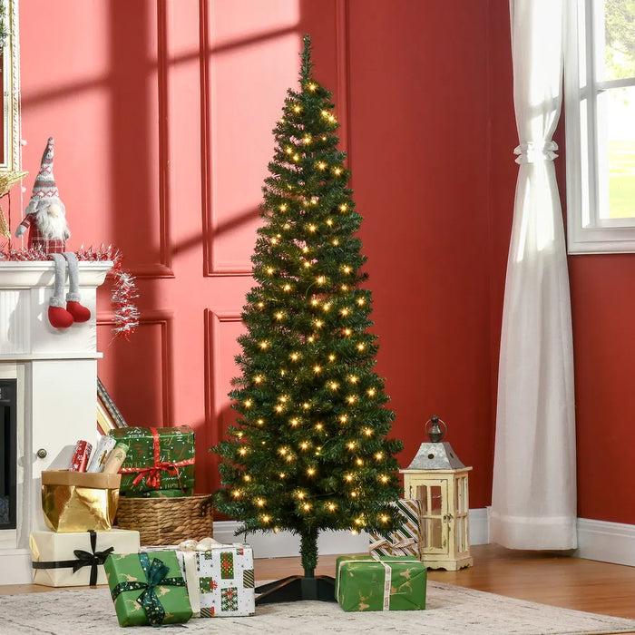 Cosycombe Pre-Lit Slim Pencil Christmas Tree with Warm White LEDs