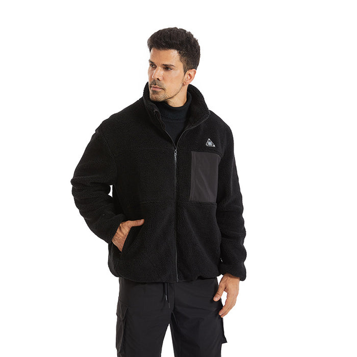 Cosycombe Men's Heated Sherpa Fleece Jacket with 4 Heating Zones