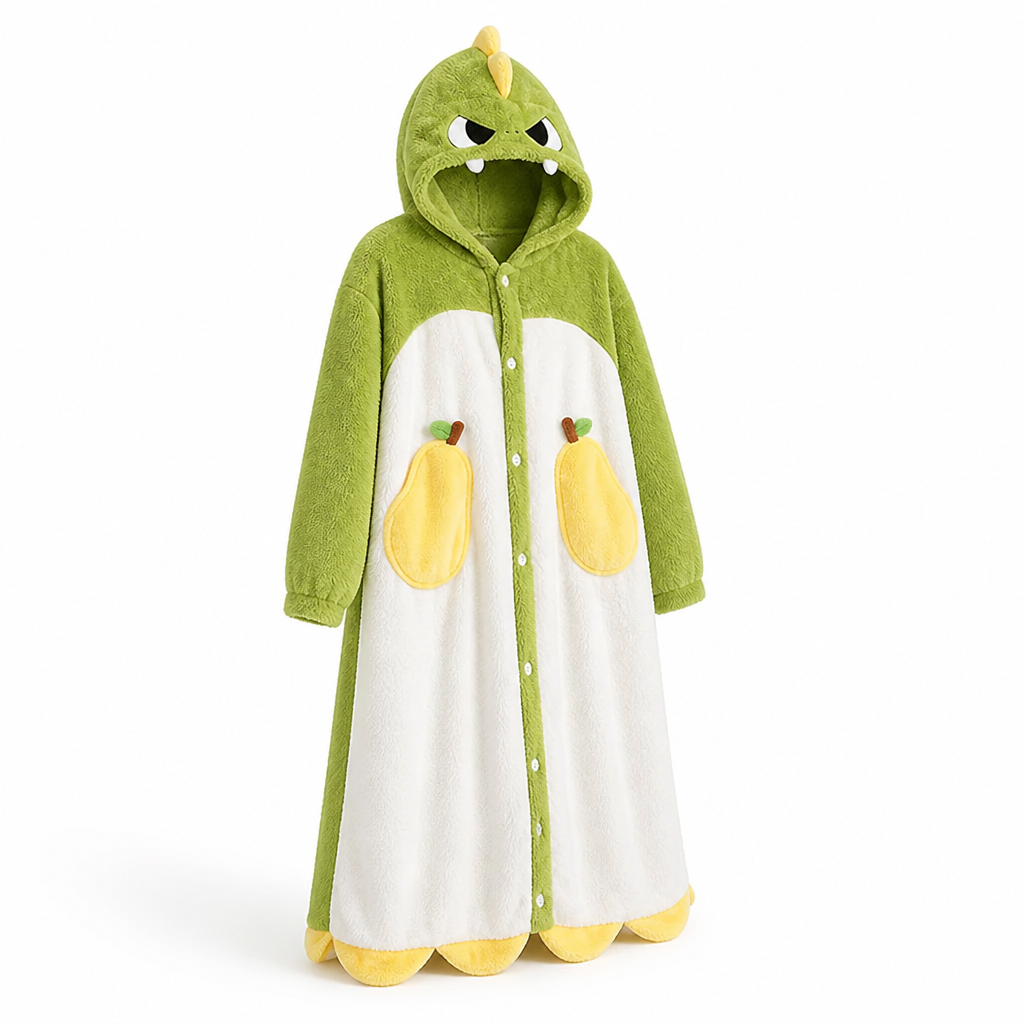 Cosycombe™ Hooded Fleece Wearable Blanket Pyjamas with Playful Animal Designs