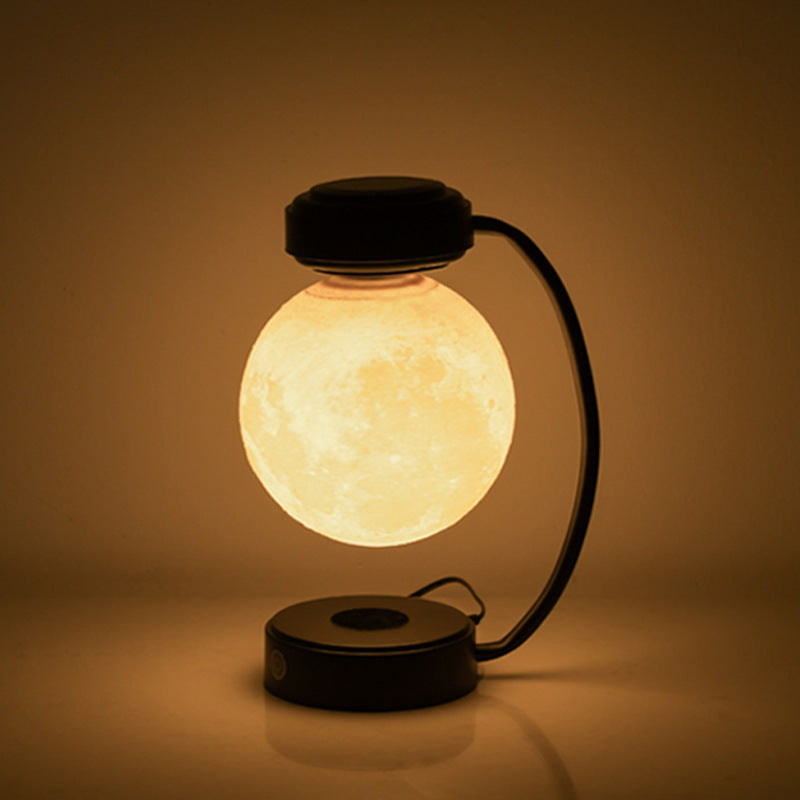 Levitating 3D moon lamp