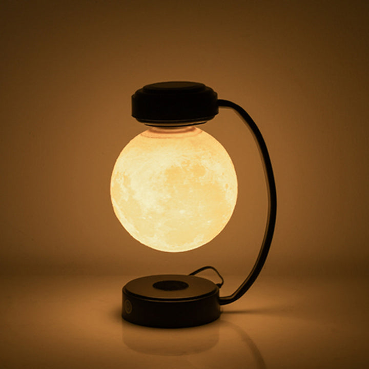 Levitating 3D moon lamp