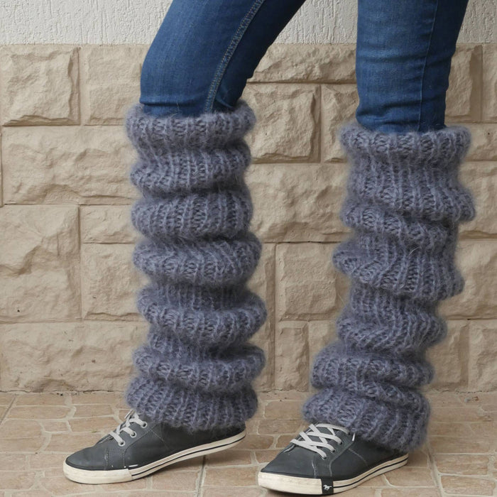 Cosycombe Chunky Slouch Leg Warmers in Fluffy Knit