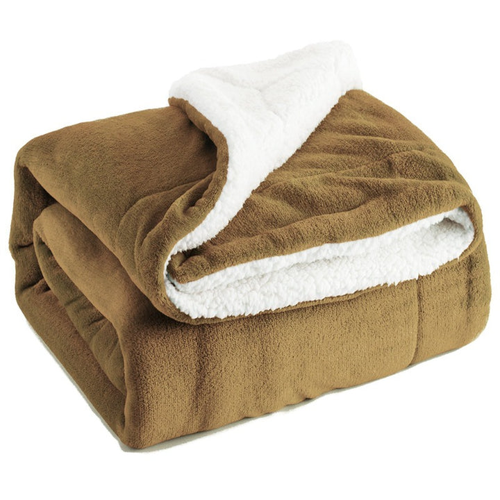 Sherpa Lamb Fleece Blanket in Flannel, 130 x 160cm