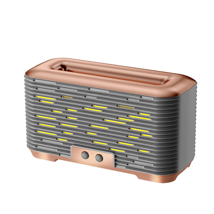 Cosycombe Large 350 ml flame diffuser with two-colour light in metallic finish