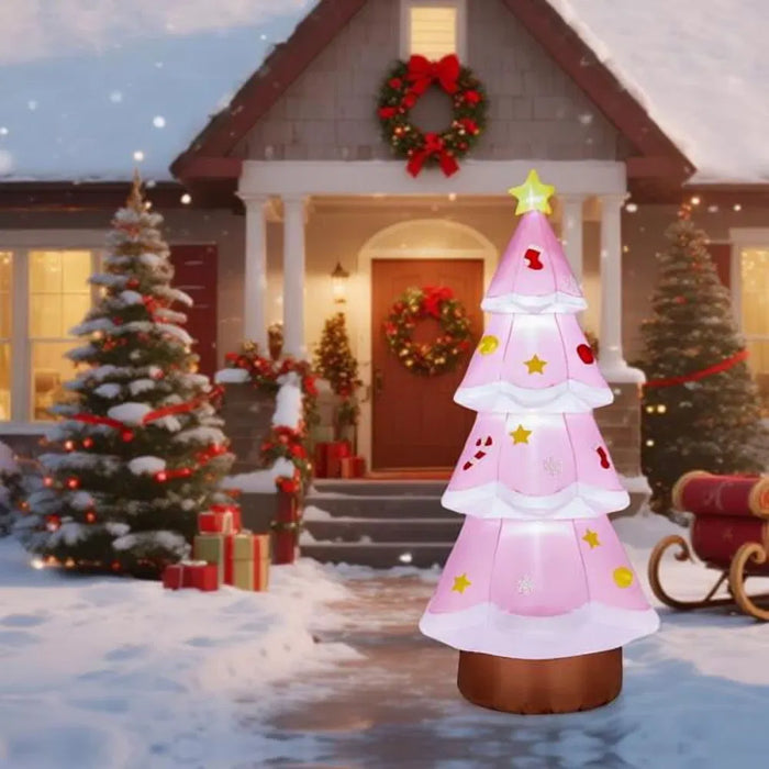 Cosycombe Giant Inflatable Pink Christmas Tree with Lights