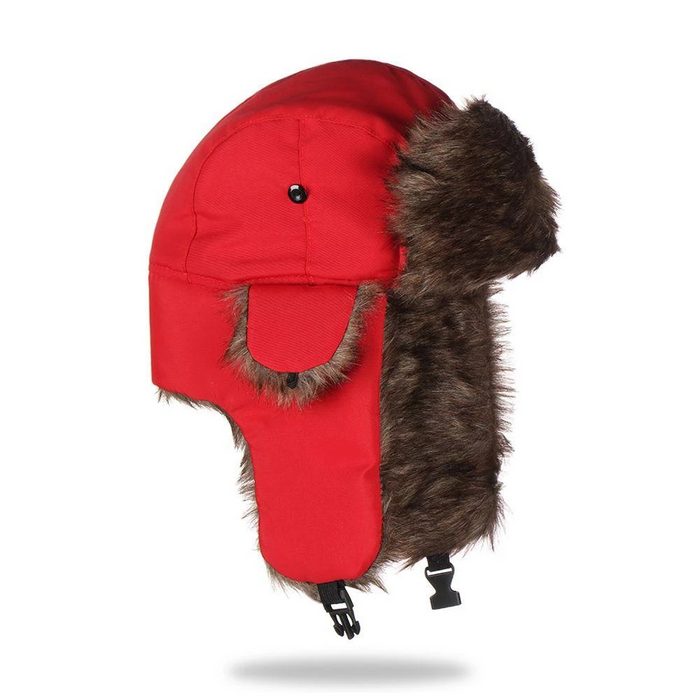 Cosycombe™ Faux Fur Aviator Trapper Hat with Warm Earflaps