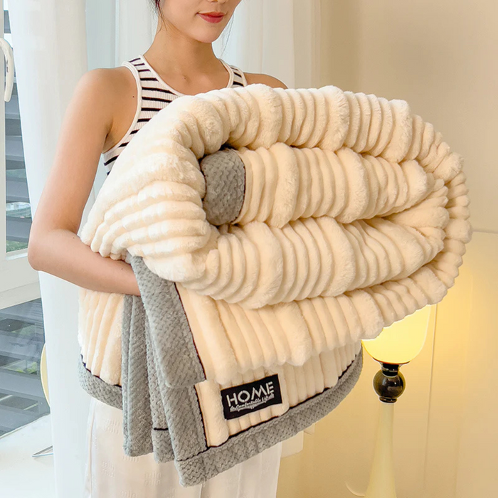 Cosycombe™ Warm Plush Fleece Blanket for Bed and Sofa, Light Yet Insulating