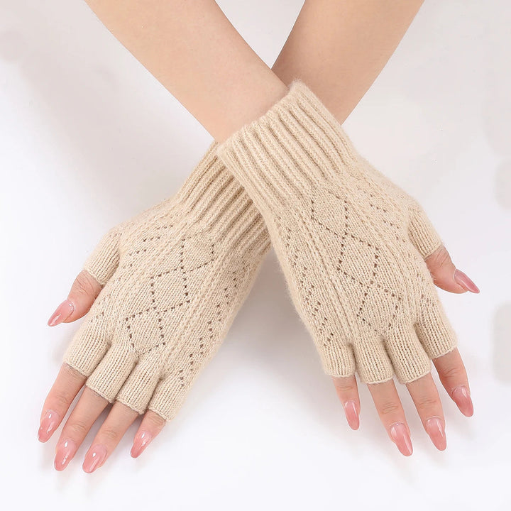 Cosycombe™ Soft Knit Fingerless Gloves with Snug Ribbed Cuffs
