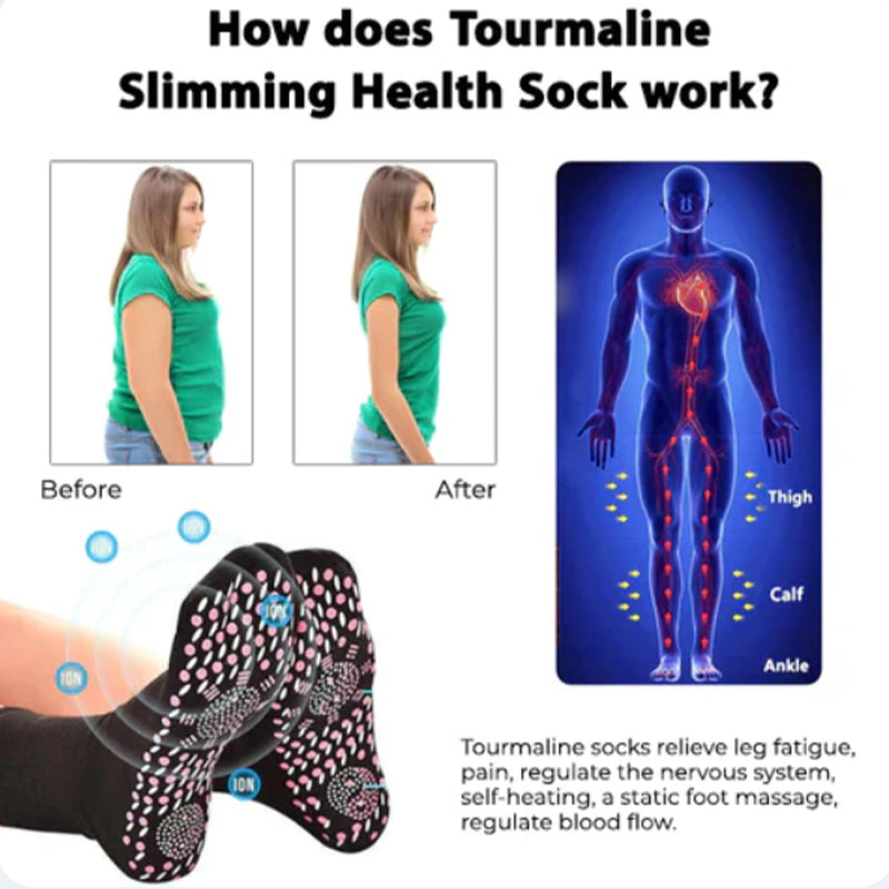 Cosycombe™ Self-Warming Tourmaline Socks with Acupressure-Style Texture