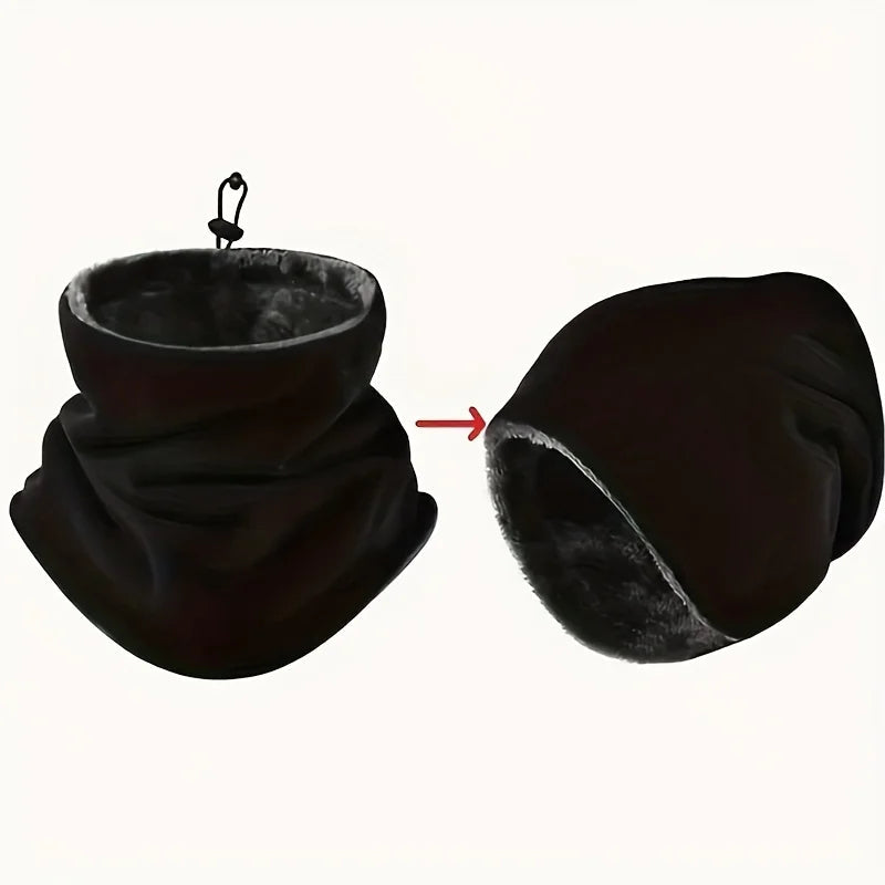 Cosycombe™ Fleece Balaclava Neck Warmer with Plush Lining and Toggle