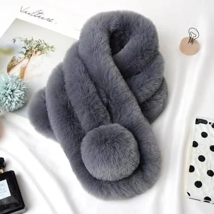 Cosycombe™ Plush Faux Fur Loop Scarf for Soft, Cosy Winter Warmth