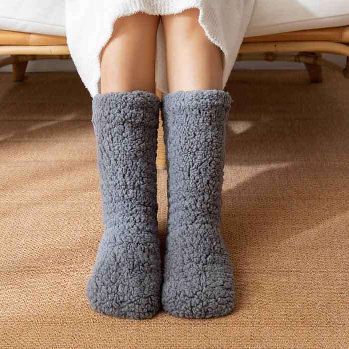Cosycombe Extra Thick Fluffy House Socks with Grip