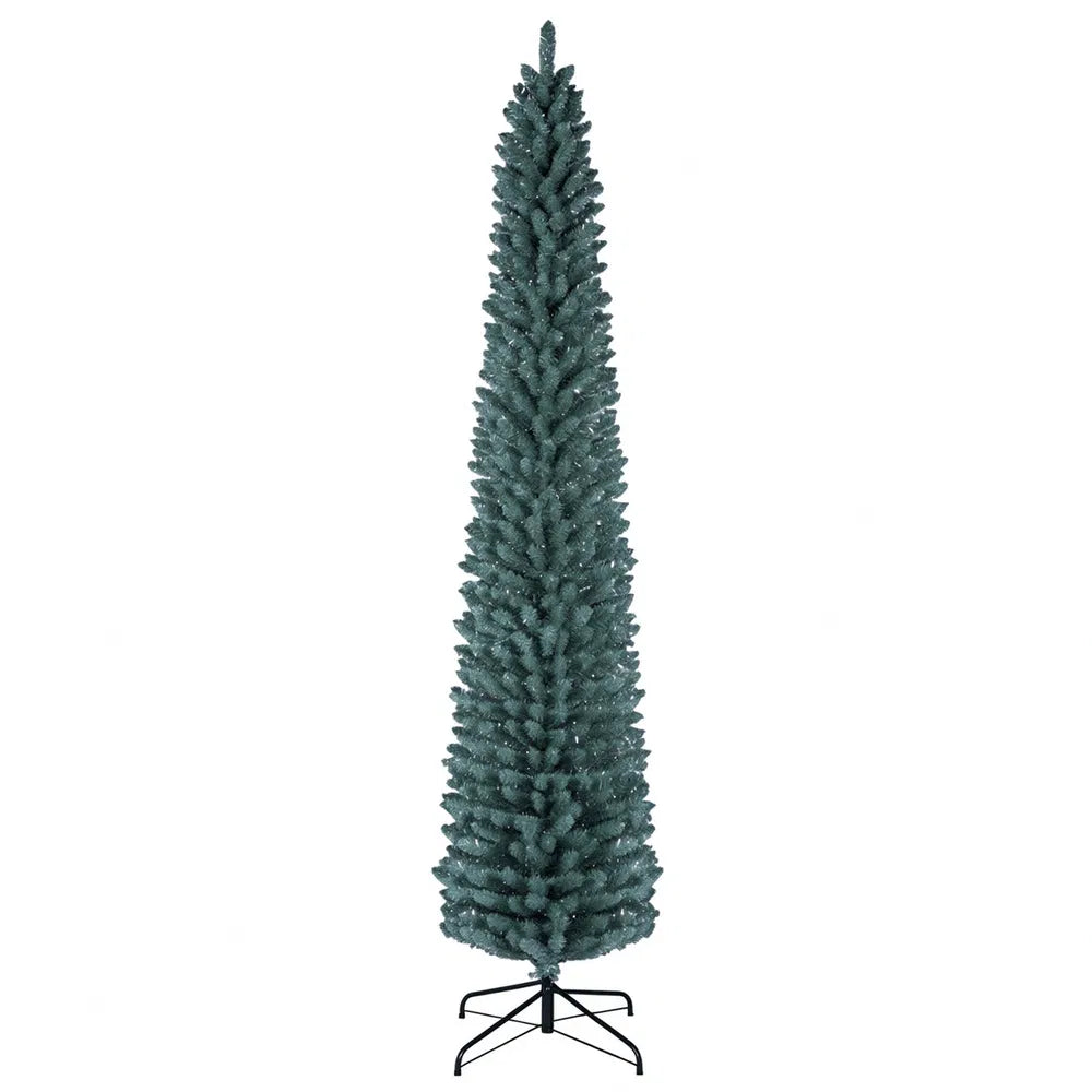 Tall frosted silver-green pencil tree