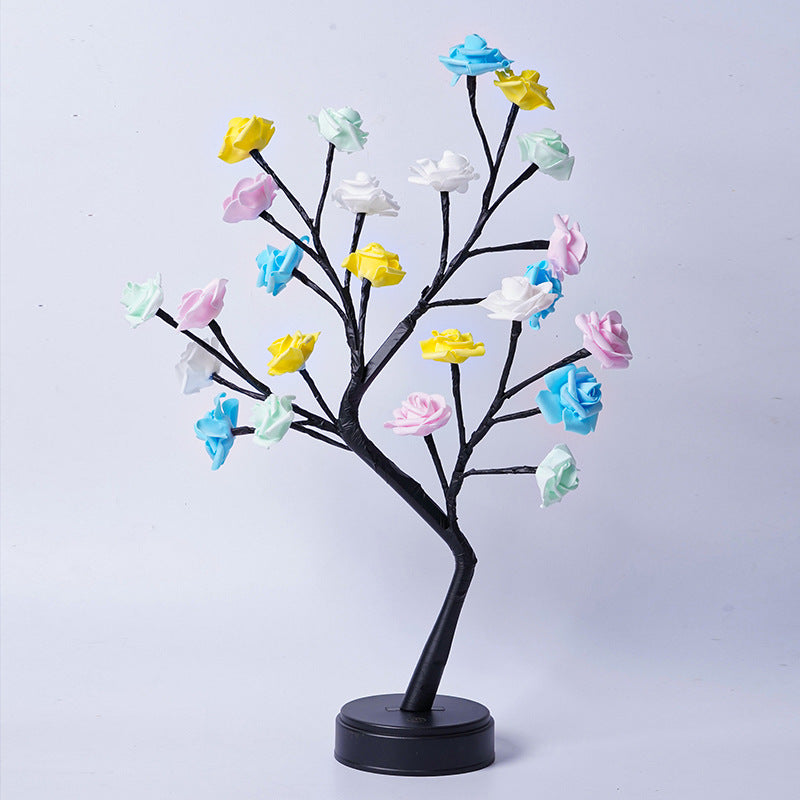 LED Rose Tree Lamp – USB Flower Night Light Gift