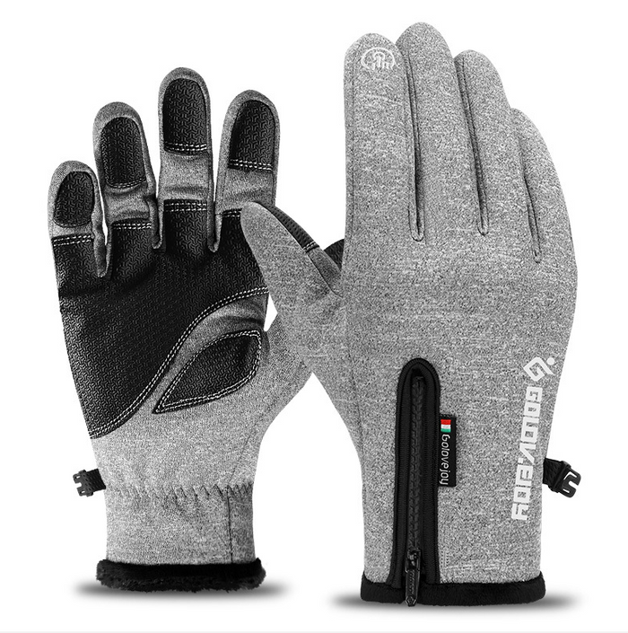 Cosycombe™ Fleece Thermal Gloves with Zip Cuff and Touchscreen Fingers