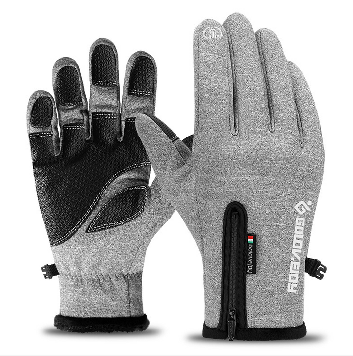 Cosycombe™ Fleece Thermal Gloves with Zip Cuff and Touchscreen Fingers