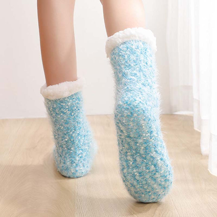 Cosycombe™ Sherpa-Lined Non-Slip House Socks for Toasty Feet