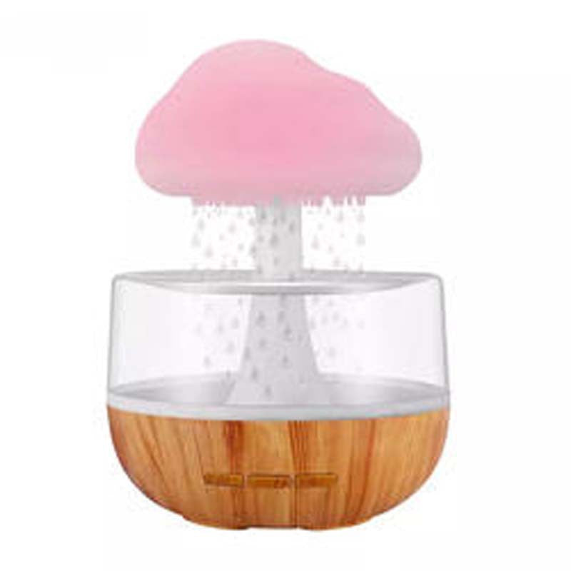 2 In 1 Rain Cloud Desk Humidifier With Mushroom Night Light