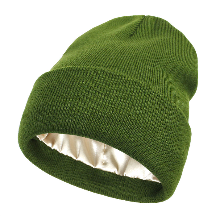 Cosycombe Satin Lined Cuffed Beanie for Smooth Hair