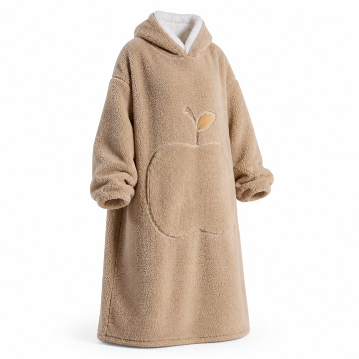 Cosycombe™ Oversized Sherpa Fleece Hooded Blanket with Sleeves and Pocket