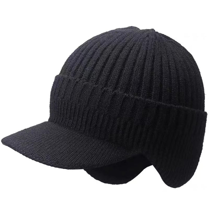 Cosycombe Mens Peaked Beanie with Fold Down Ear Flaps
