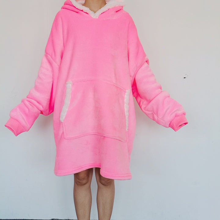 Navy oversized wearable blanket hoodie