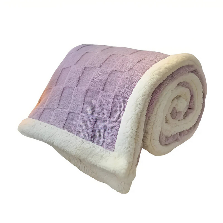 Cosycombe™ Double-Sided Fleece and Sherpa Blanket, Extra Warm Sofa Throw