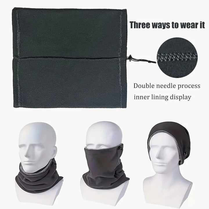 Cosycombe™ Fleece Balaclava Neck Warmer with Plush Lining and Toggle