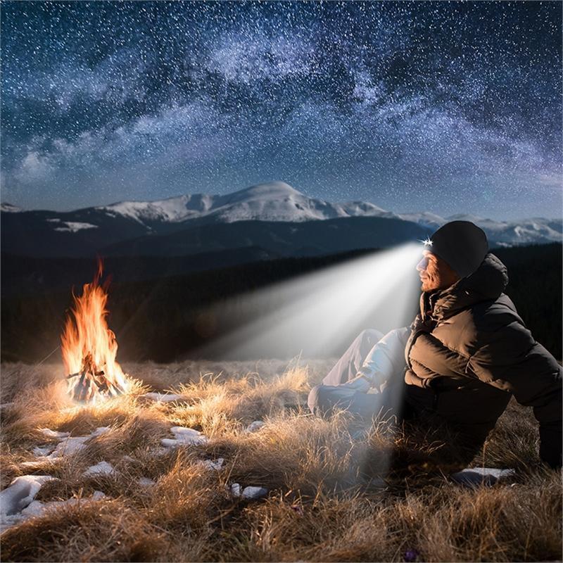 Cosycombe™ LED Knitted Beanie Hat with Hands-Free Light for Dark Evenings