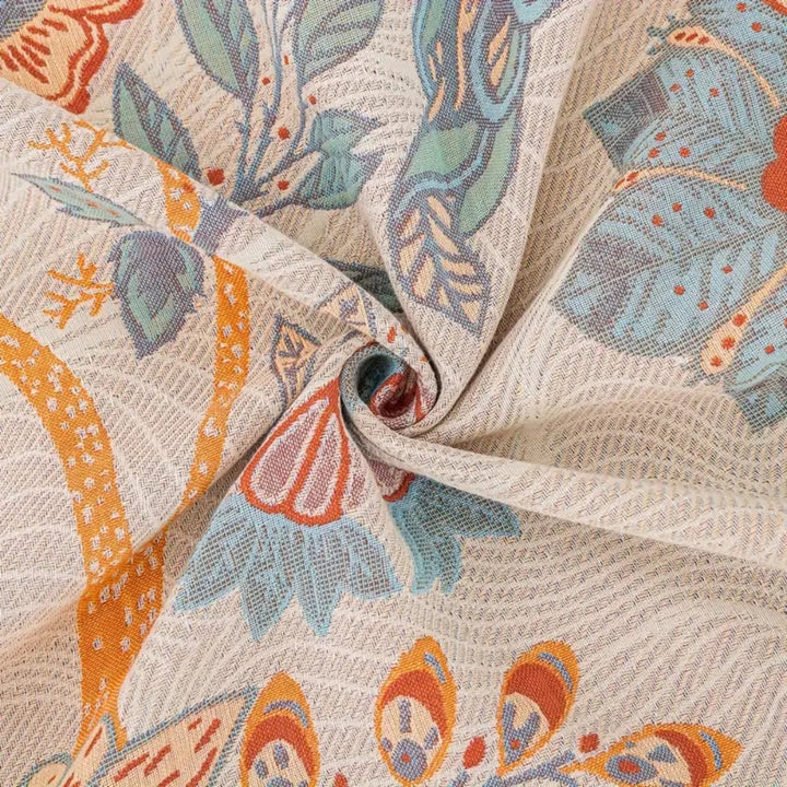 Cosycombe™ Oversized Reversible Floral Jacquard Blanket in 100% Cotton
