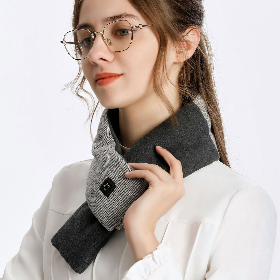 Cosycombe™ Cotton Heated Scarf with 3 Heat Levels and 7-Hour Battery