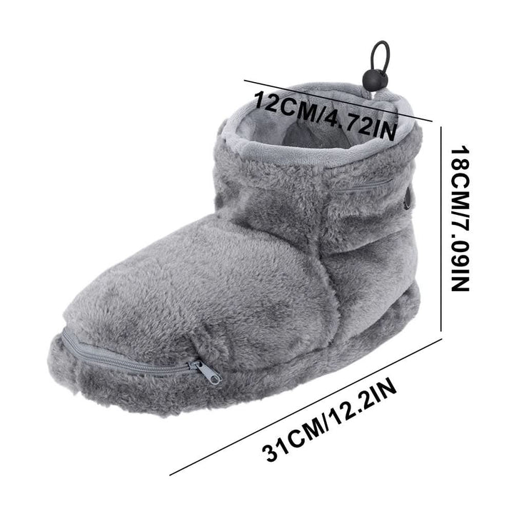 Cosycombe™ USB Heated Plush Slippers for Warm, Cosy Feet at Home