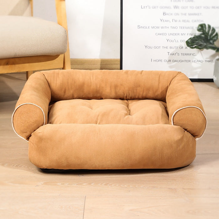Cosycombe Sofa-style pet bed with plush raised bolsters