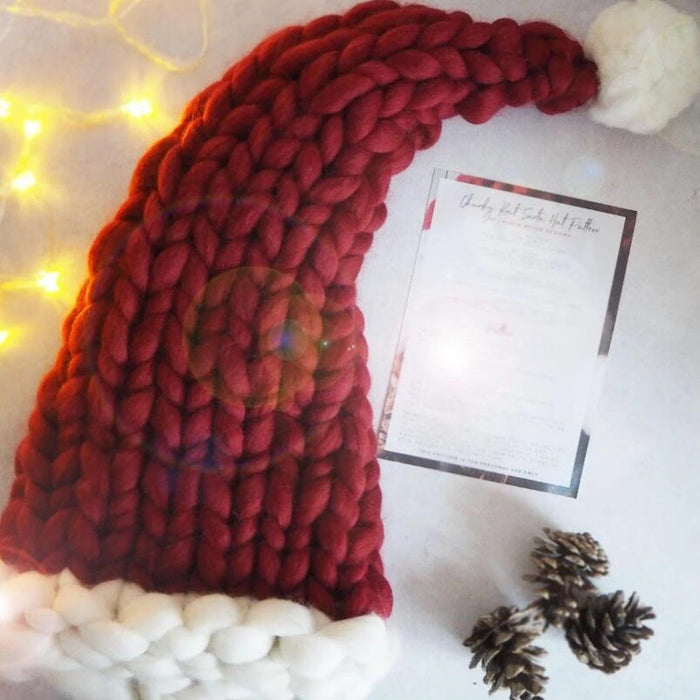 Cosycombe Chunky knit Christmas hat with pompom for all ages