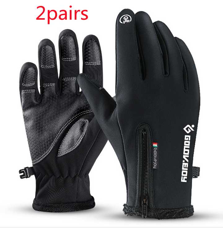 Cosycombe™ Fleece Thermal Gloves with Zip Cuff and Touchscreen Fingers