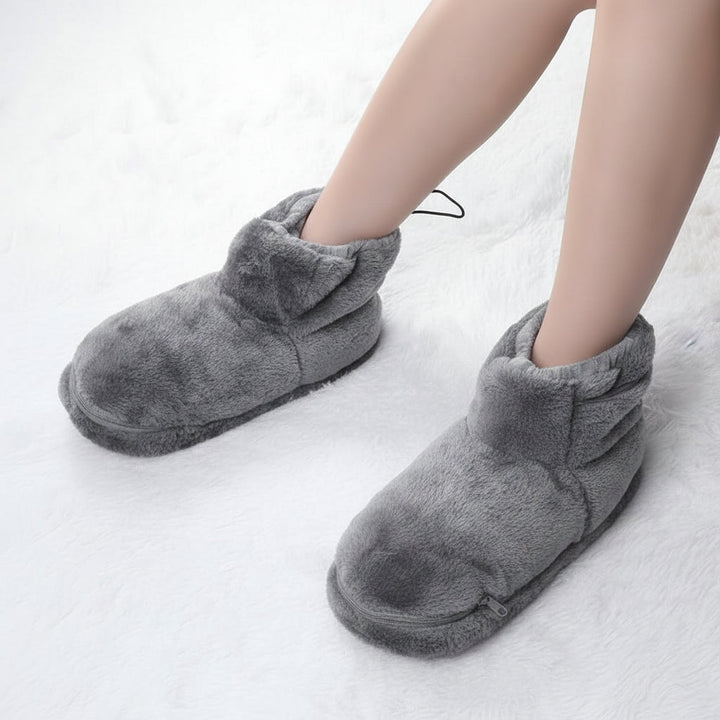 Cosycombe™ USB Heated Plush Slippers for Warm, Cosy Feet at Home