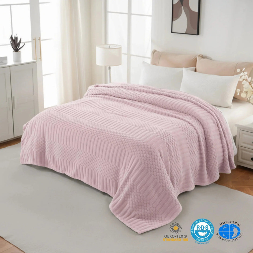Cosycombe™ Fluffy Plush Fleece Throw for Sofas, Chairs and Beds