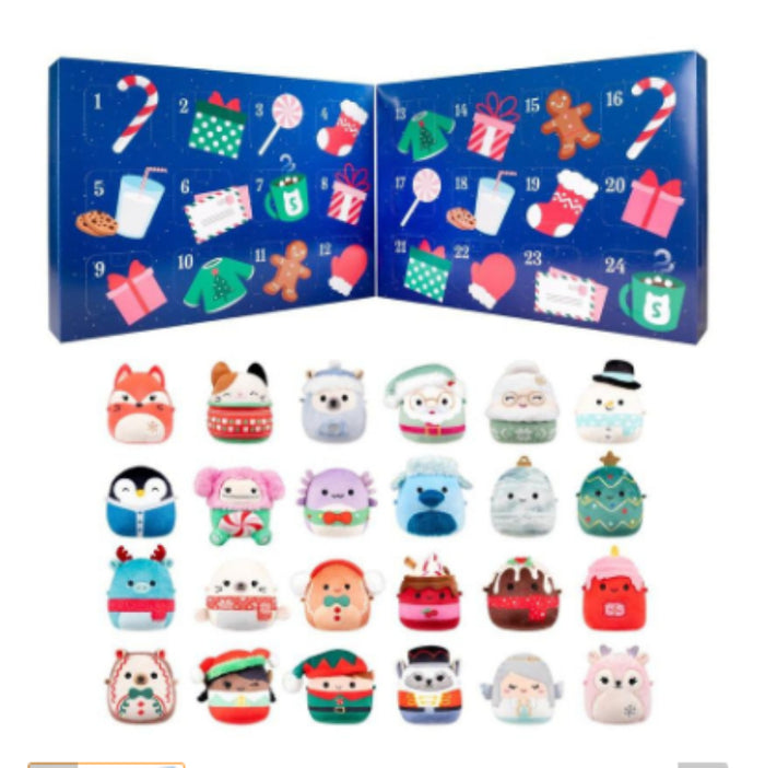 Cosycombe Advent Calendar with 24 Plush Christmas Characters