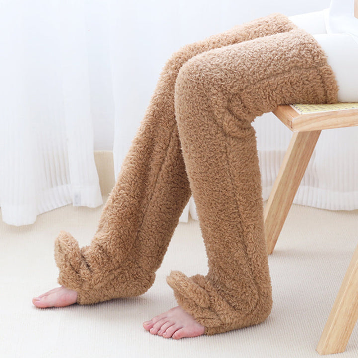 Cosycombe™ Fluffy Knee-High Leg Warmer Socks with Open-Toe Design