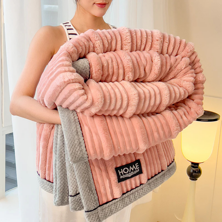 Cosycombe™ Warm Plush Fleece Blanket for Bed and Sofa, Light Yet Insulating